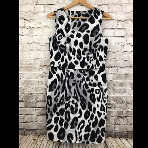 Ann Taylor Animal Print Dress Size 4 Work Career